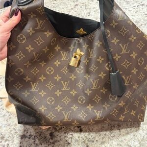 Louis Vuitton Brown and Gold Monogram Shoulder Bag